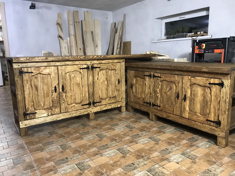 Меблі з дерева під старовину (для дачі, бані) під замовлення