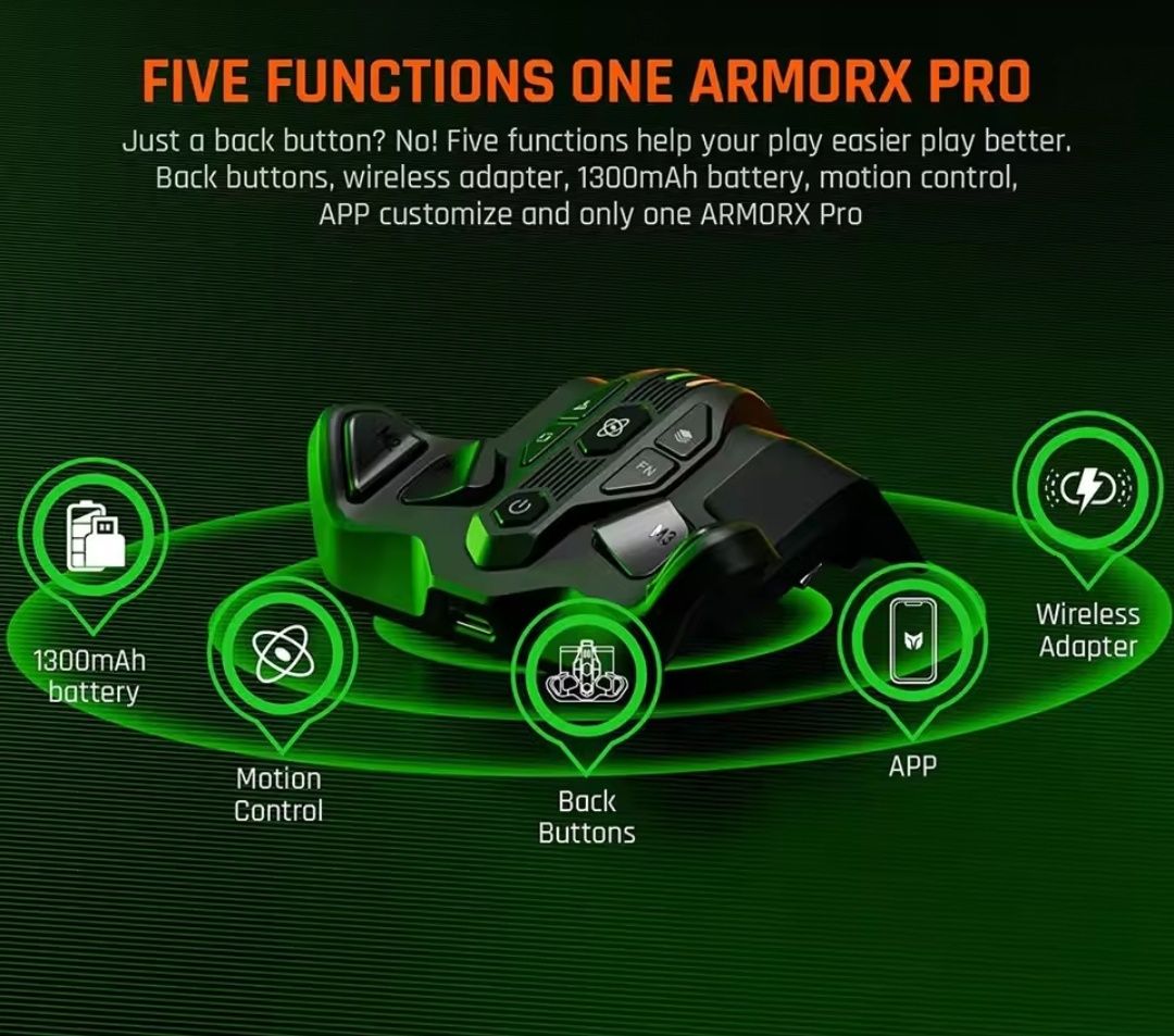 Xbox Series X Controller Pro ArmorX Гіроскоп Аккумулятор ДодатковіКноп