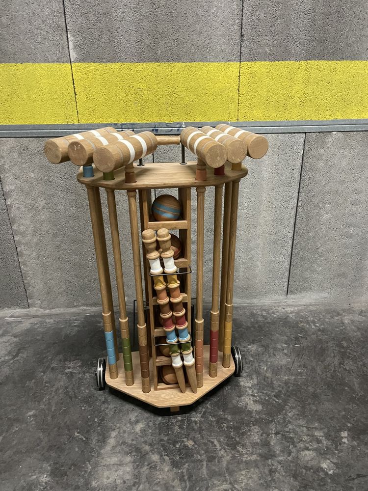 Jogo croquet para exterior