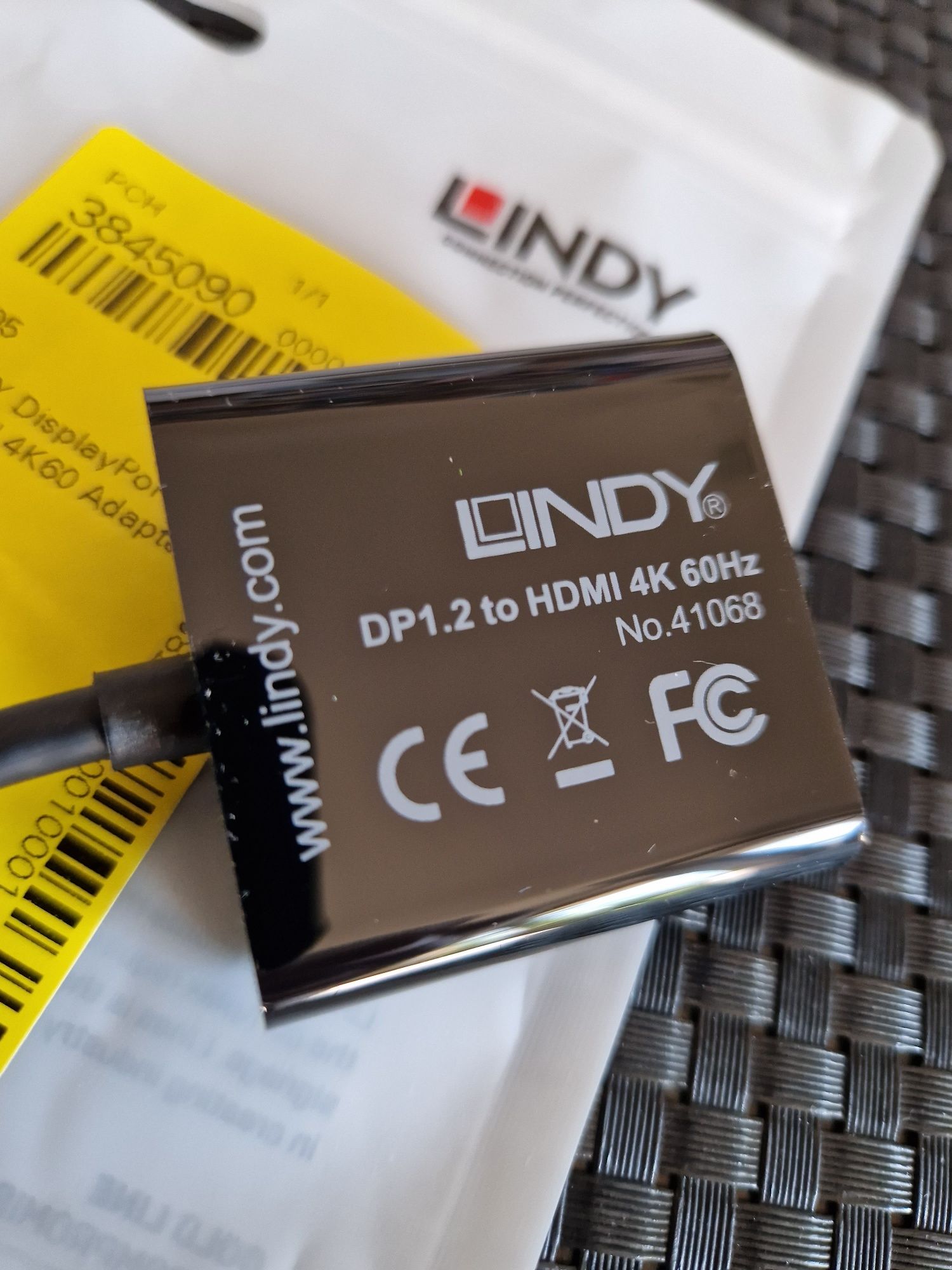 Adapter LINDY Displayport do HDMI 4k 60hz