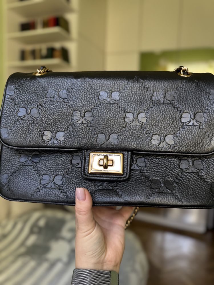 Оригінальна шкіряна сумка Karl Lagerfeld