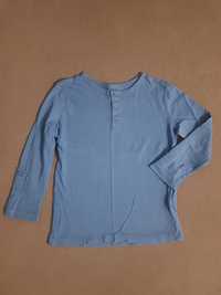 Klasyczna niebieska bluzeczka na długi rękaw H&M rozmiar 98/104