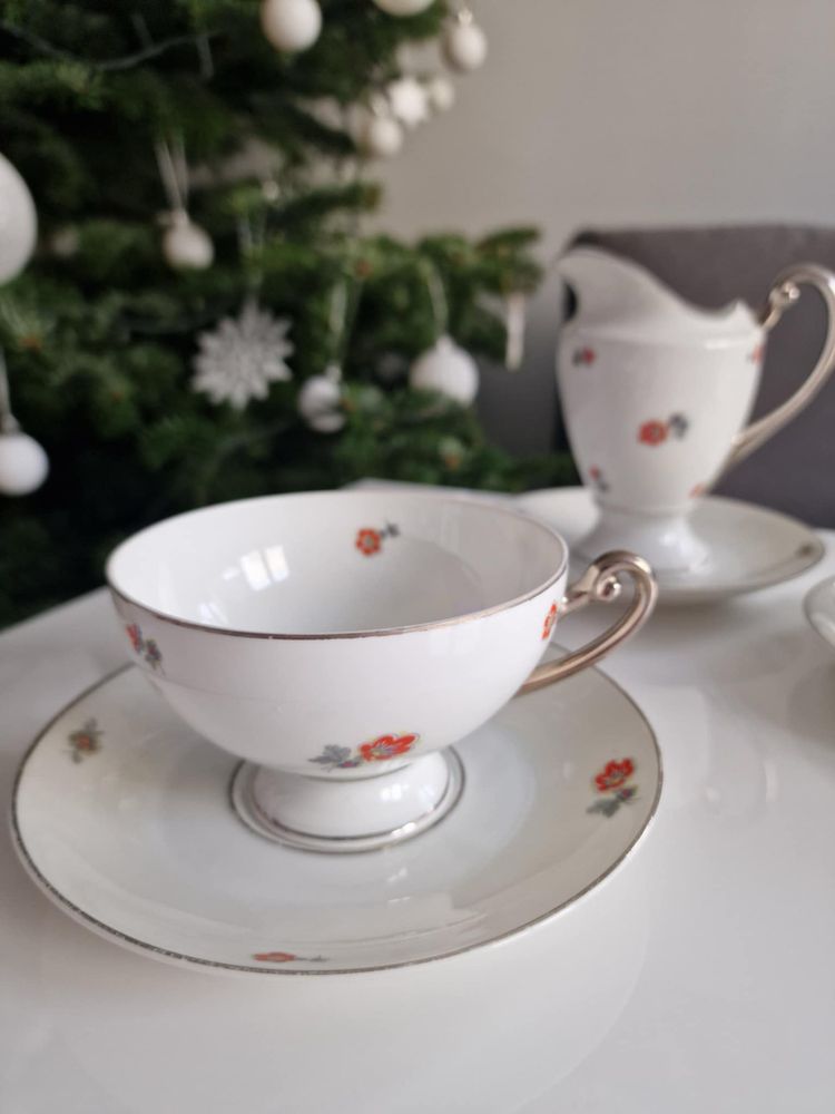 Przedwojenny zestaw kolekcjonerskiej porcelany - GIESCHE