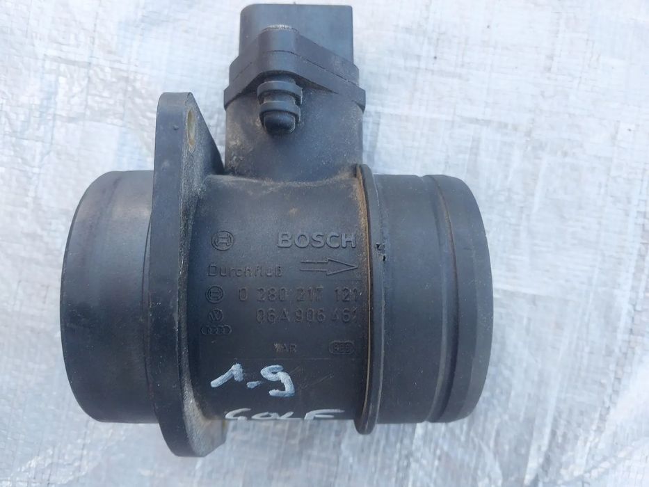 Przepływomierz powietrza 1.9 TDI 1,9TDI 0280217121 BOSCH AUDI FORD SEAT VW SKODA AUDI A3 , A4 FORD GALAXY SEAT ALHAMBRA IBIZA IV LEON TOLEDO II - Volkswagen BORA GOLF IV NEW BEETLE POLO SHARAN