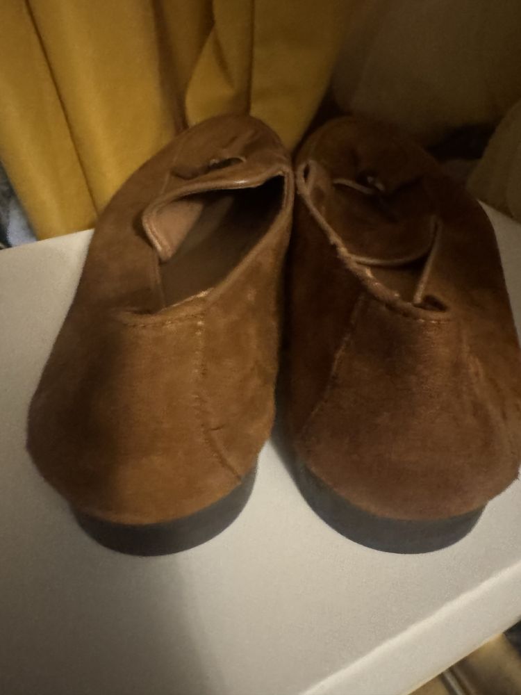 Zara Mokasyny Loefersy meskie 44 zamsz brazowe nubuk