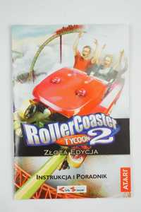 Rollercoaster Tycoon 2 Złota Edycja PC CD Park Rozrywki Plus 2 Dodatki