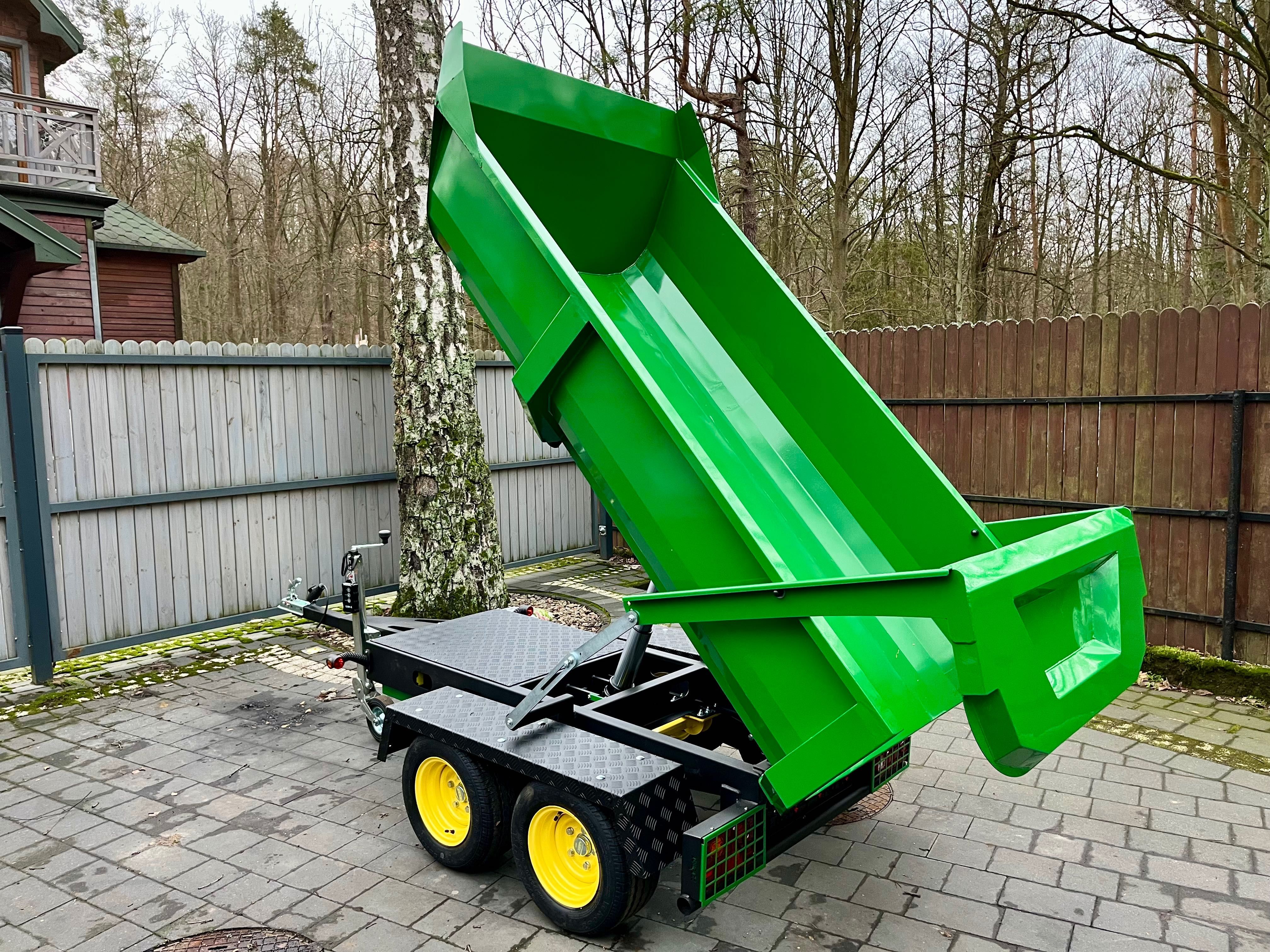 Wywrotka hydrauliczna przyczepka do samochodu ciągnika lub quada