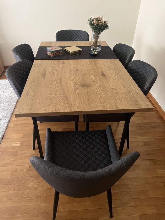 Conjunto Mesa + 6 Cadeiras