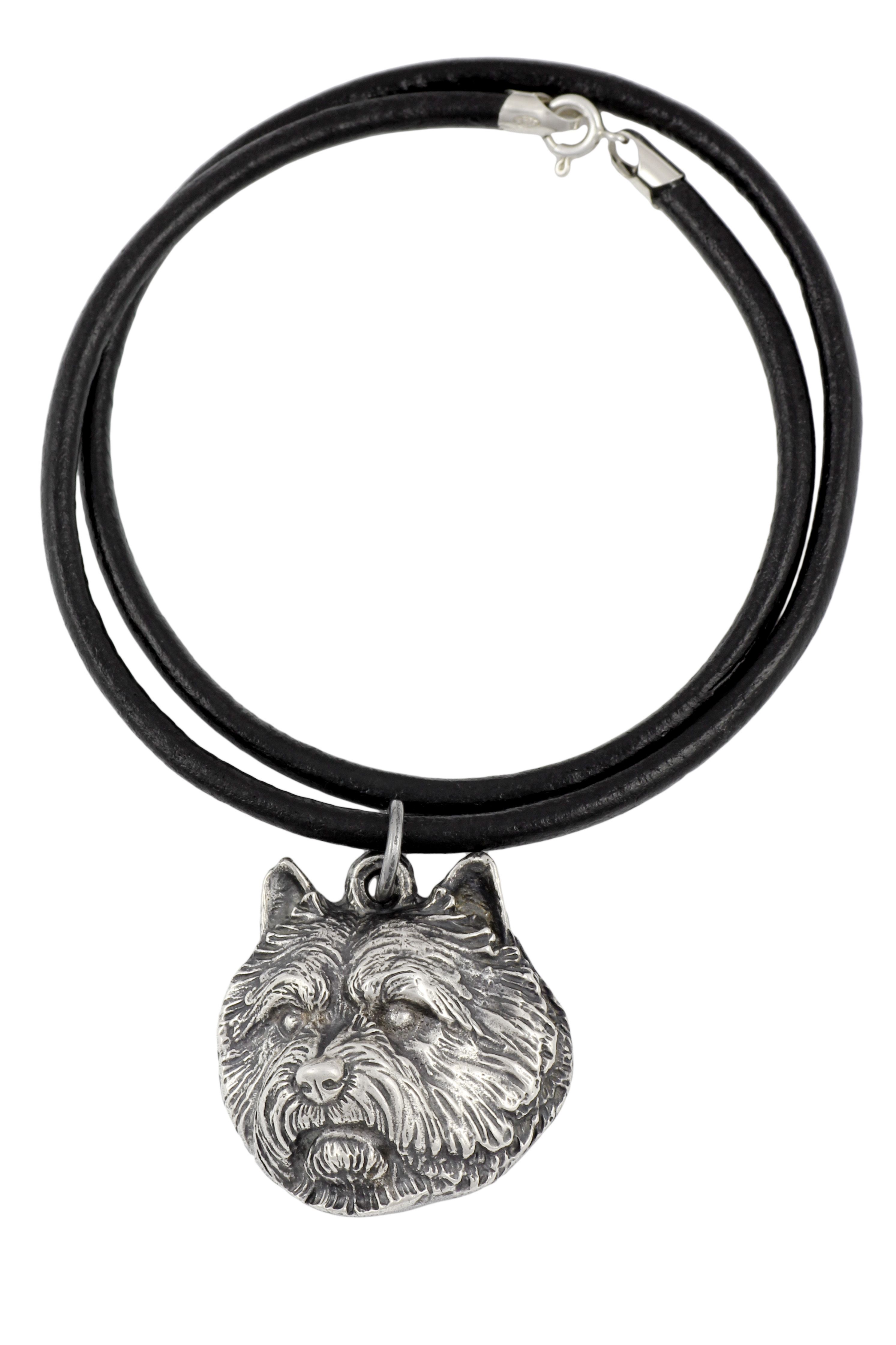 Norwich Terrier naszyjnik posrebrzany Art-Dog