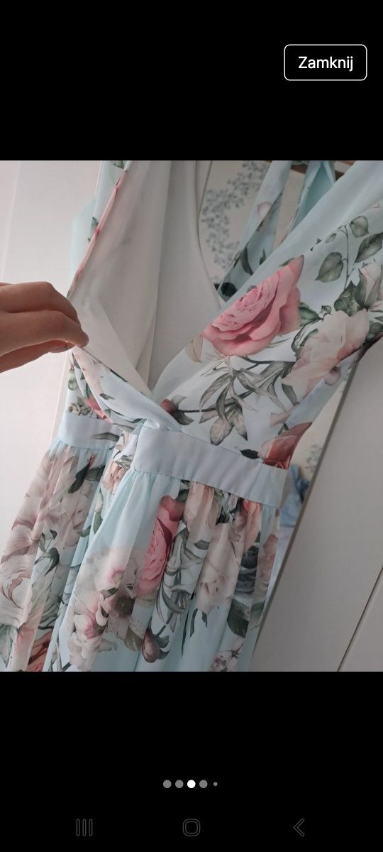 Sukienka maxi w kwiaty