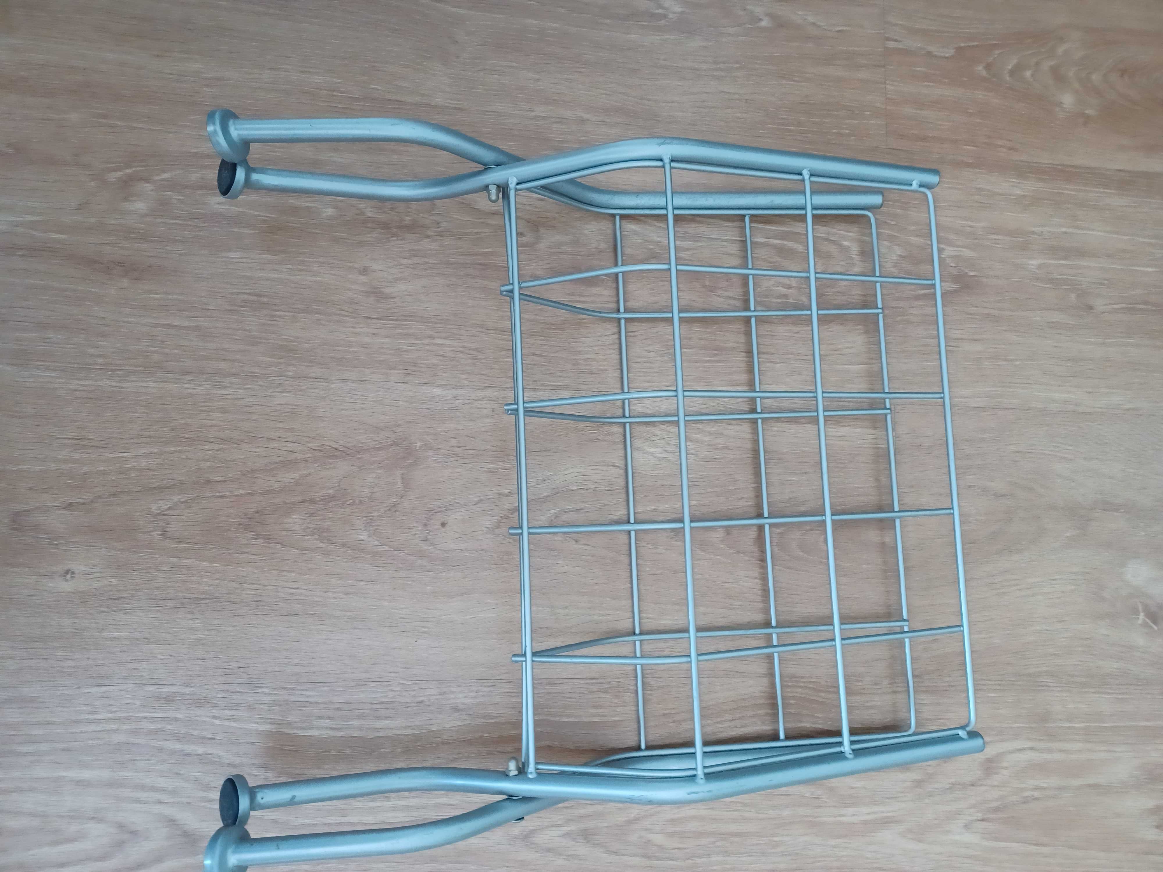 Suporte para revistas em metal cinza