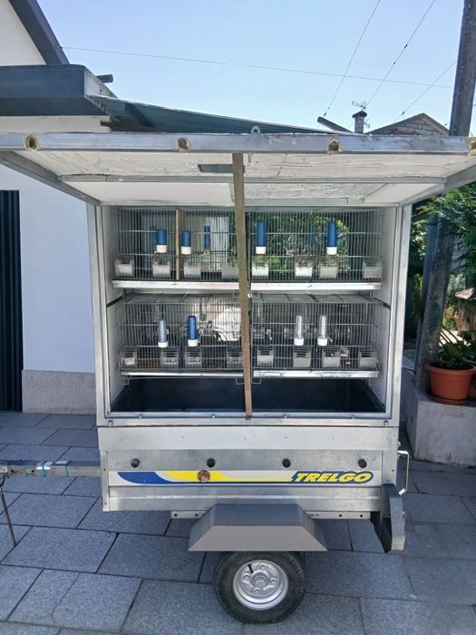 Atrelado para transporte passaros