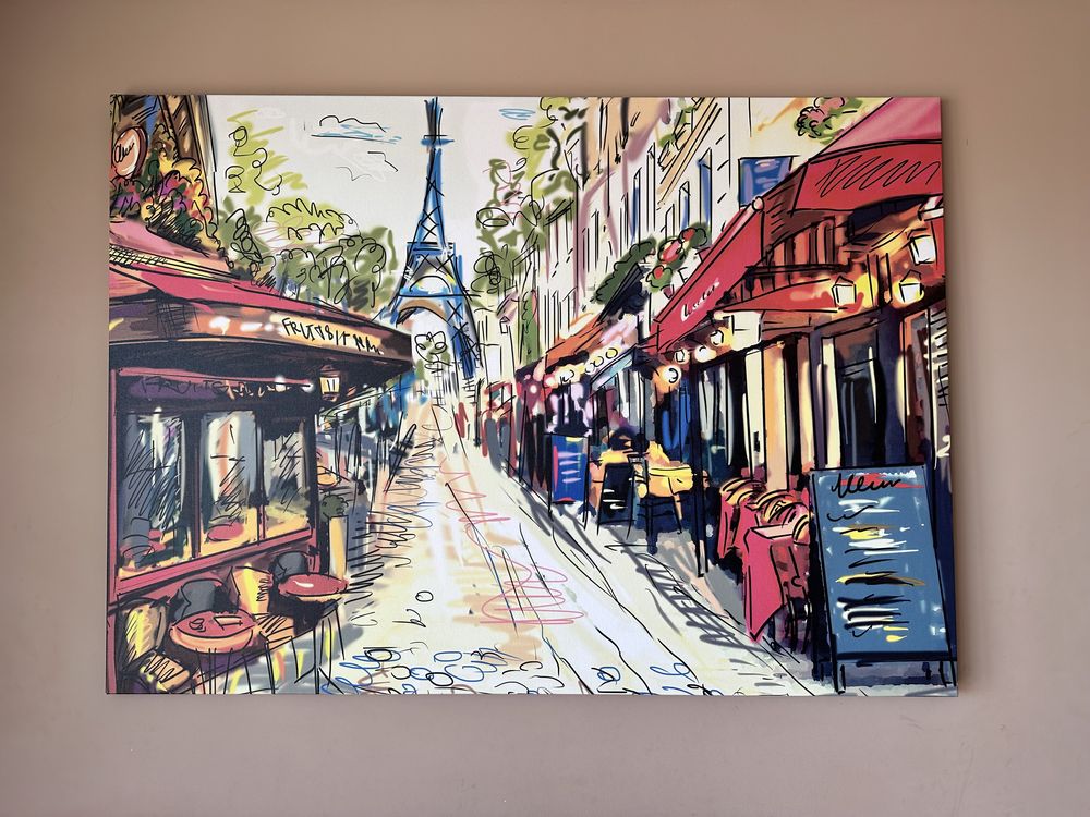 Obraz Paryż Wieża Eiffla 100 x 140