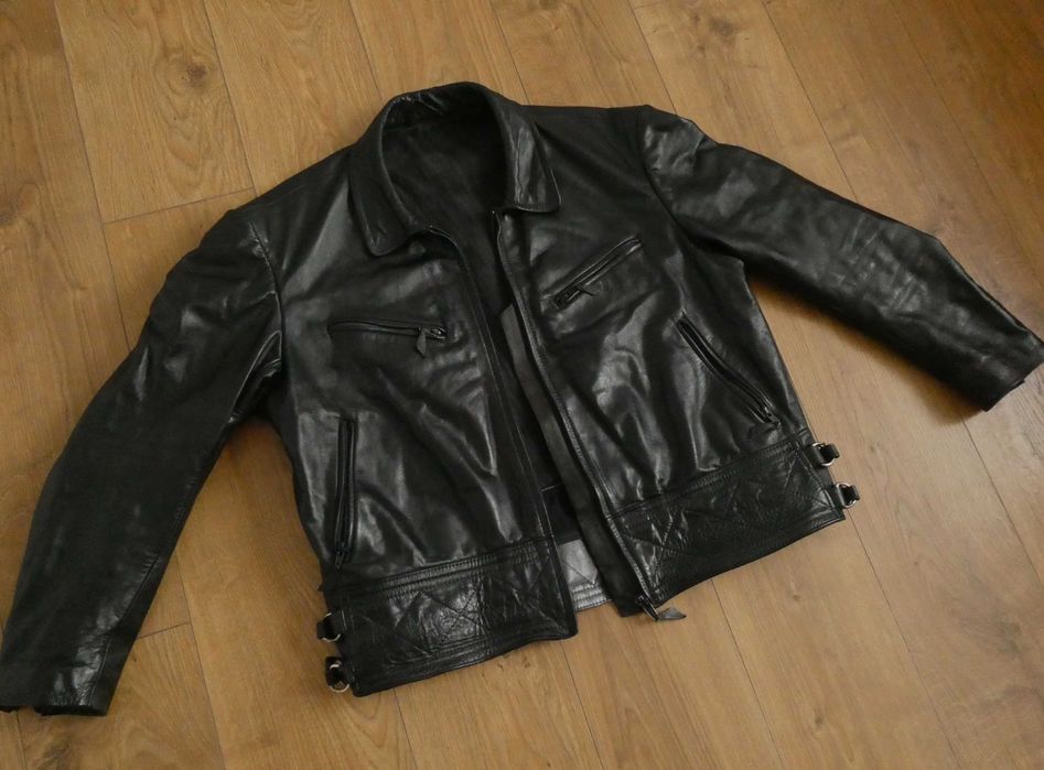 Kurtka skórzana męska ENGELBERT VANEK 80s skóra PILOTKA police M/ L