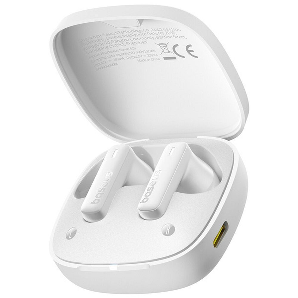 BASEUS słuchawki bezprzewodowe bluetooth TWS E19 białe