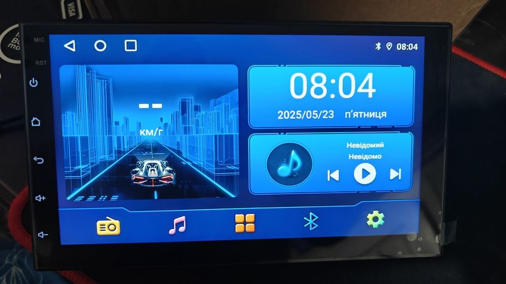 Продам нову автомагнітолу 2DIN, 7", IPS, 4/64 ГБ, Carplay, Android 13