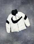 Nike ДВУХСТОРОННЯ Зимова Куртка НАЙК чорно біла пуховик Теді барашка