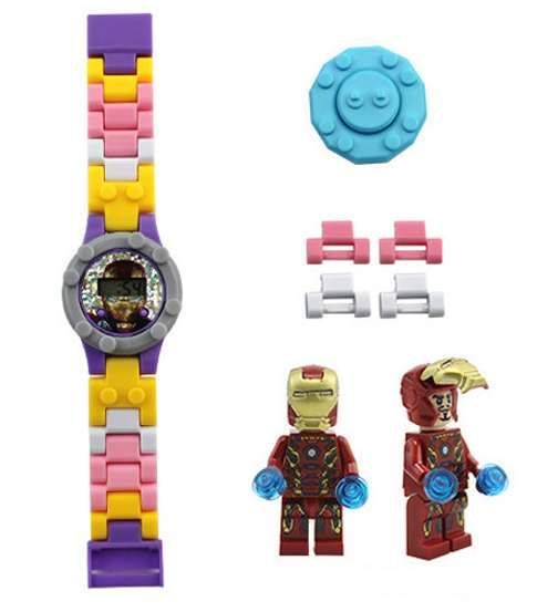 Zegarek lego AVENGERS z figurką rozne wzory BATMAN IRON MAN spiderman