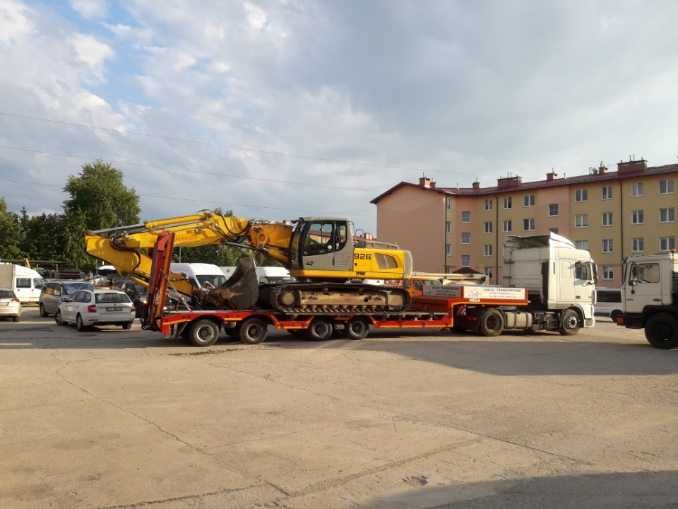 Transport niskopodwoziowy , transport maszyn, transport urządzeń