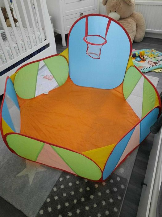 Basen kojec brodzik dla dzieci do zabawy do domu ogrodu z koszem