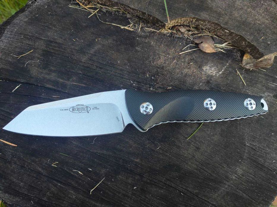 Брелок EDC компактний фіксед Microtech Socom Alpha Mini Warcom Black