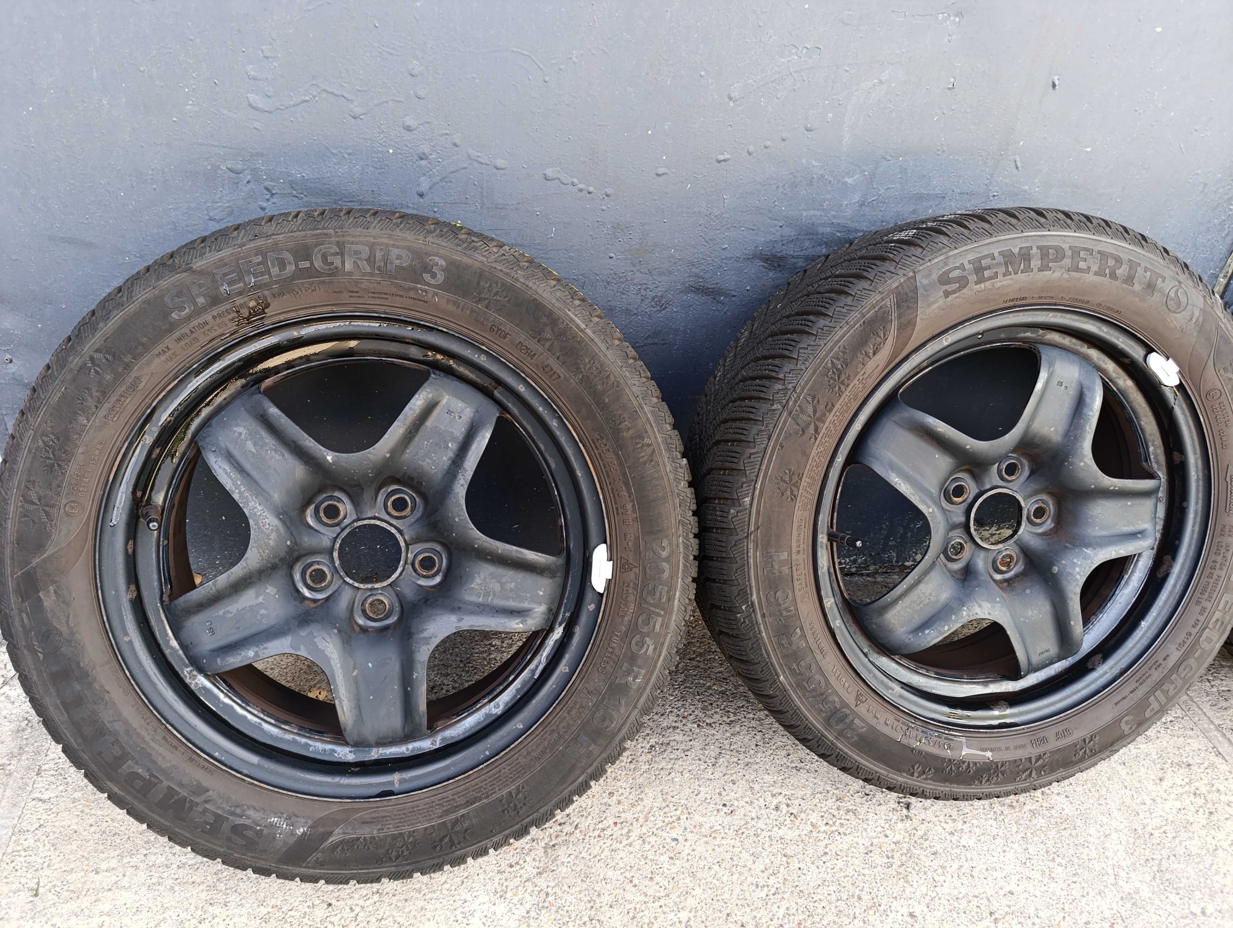 Koła zima Opel Astra K 5x105 6.5" ET41 205/55 r16 Semperit 2017r 6mm