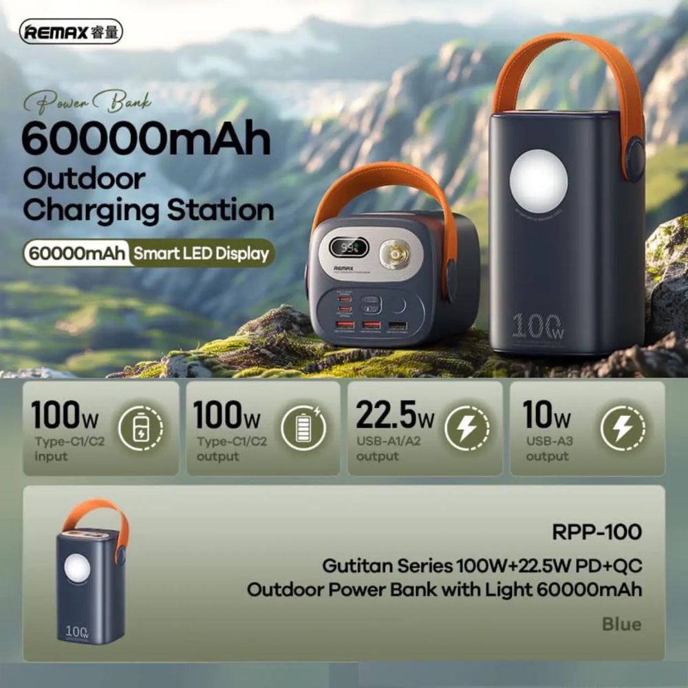 Power bank 100W. Очень быстрая зарядка! Ноутбук и телефон. Оригинал!