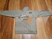 Bluza rozpinana na suwak kolor khaki R 134-140