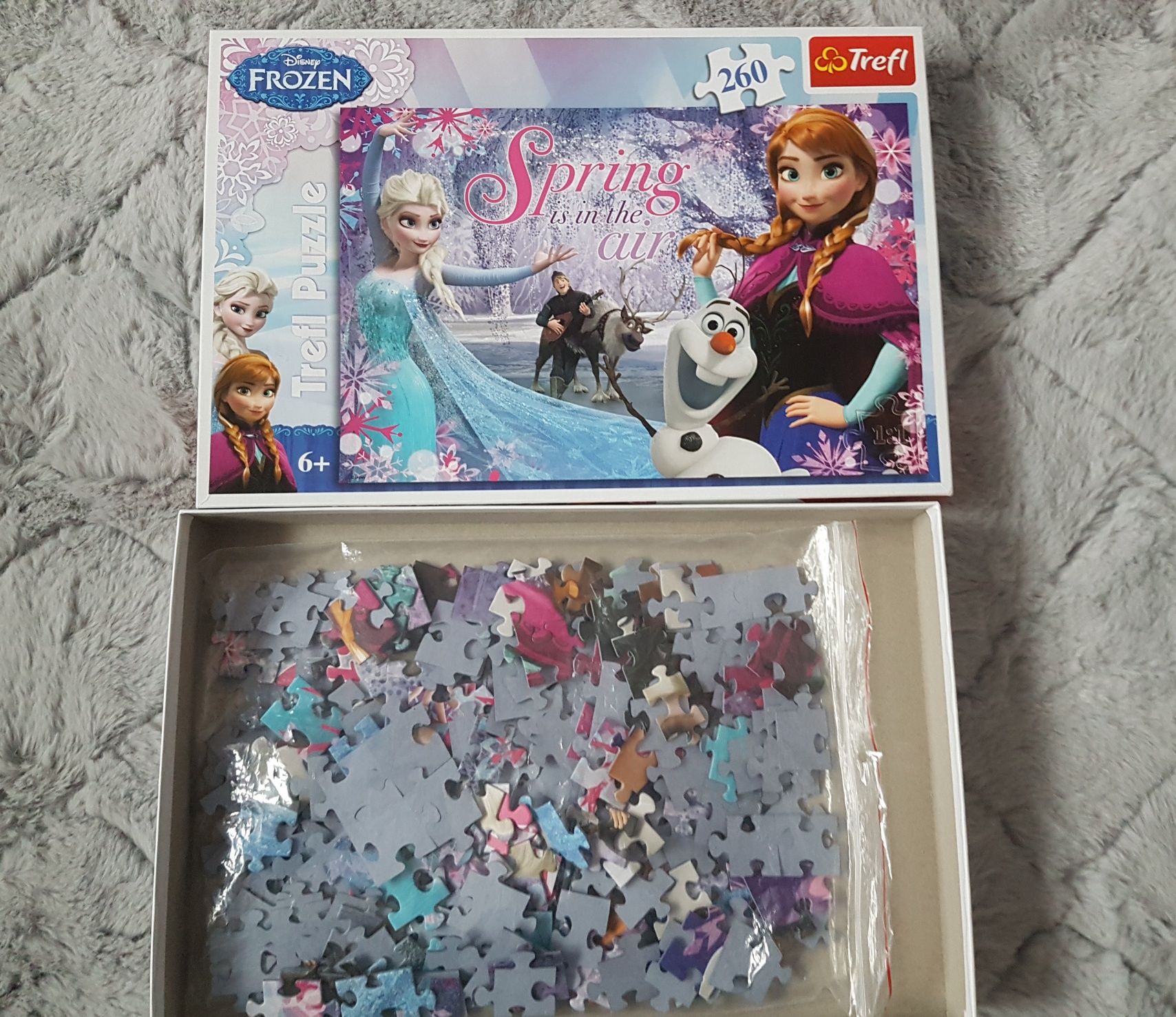 Gra Frozen Elsa + puzzle 260el