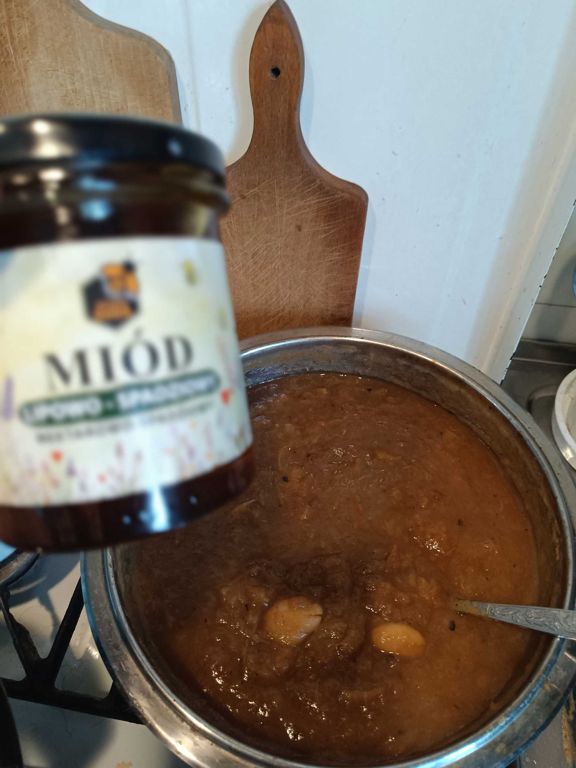 "Prosty"chutney z domowych jabłek Papierówek 300 ml.