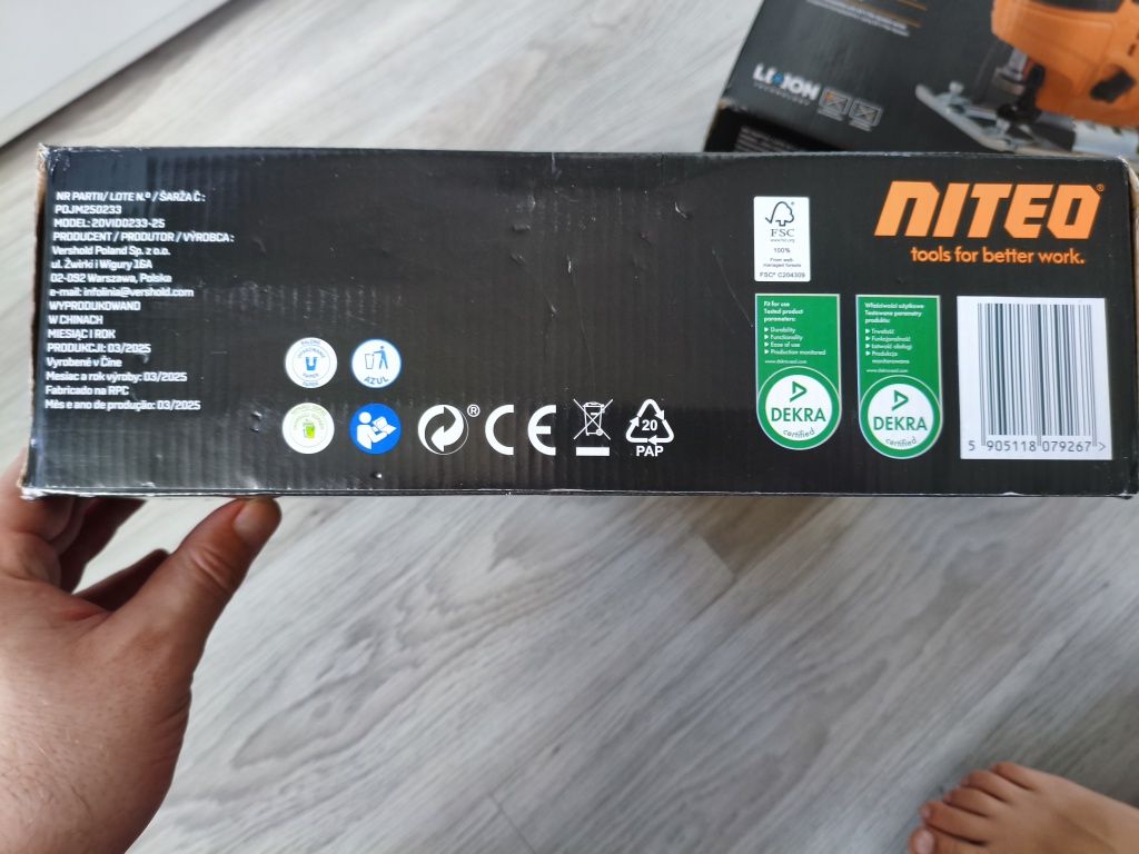 Zakrętarka udarowa akumulatorowa Niteo 20 V max