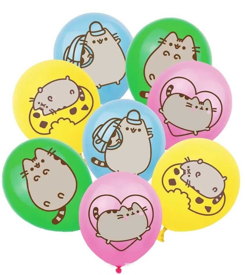 Balony urodziny PUSHEEN topper toper dekoracje koty kotki śmieszne