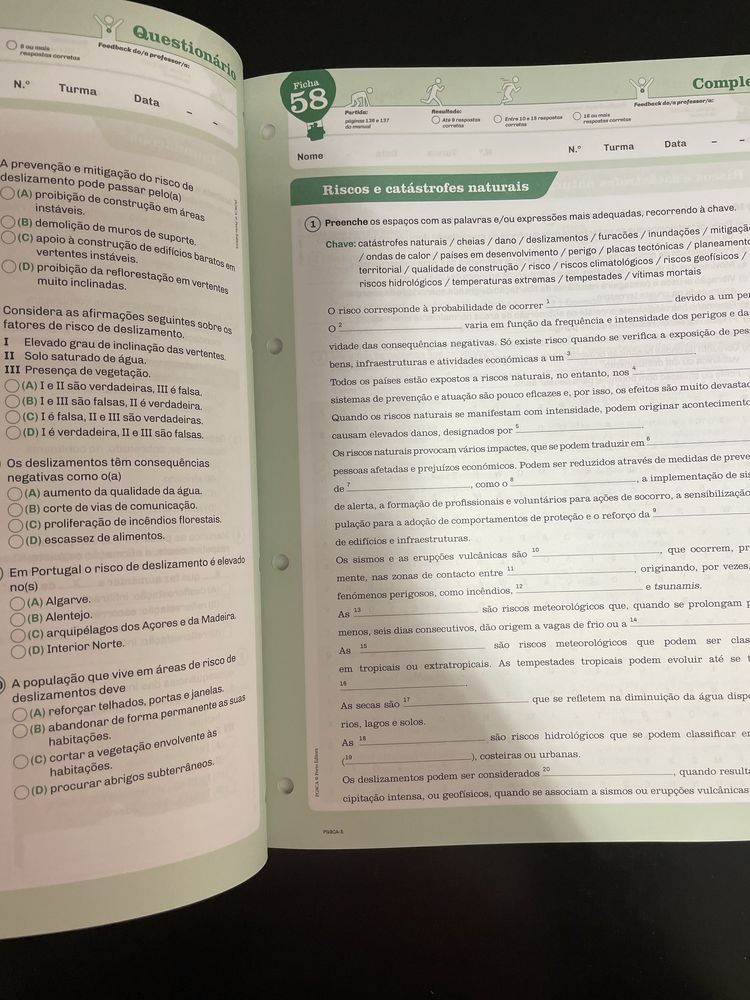 caderno de atividades de geografia de 9 ano