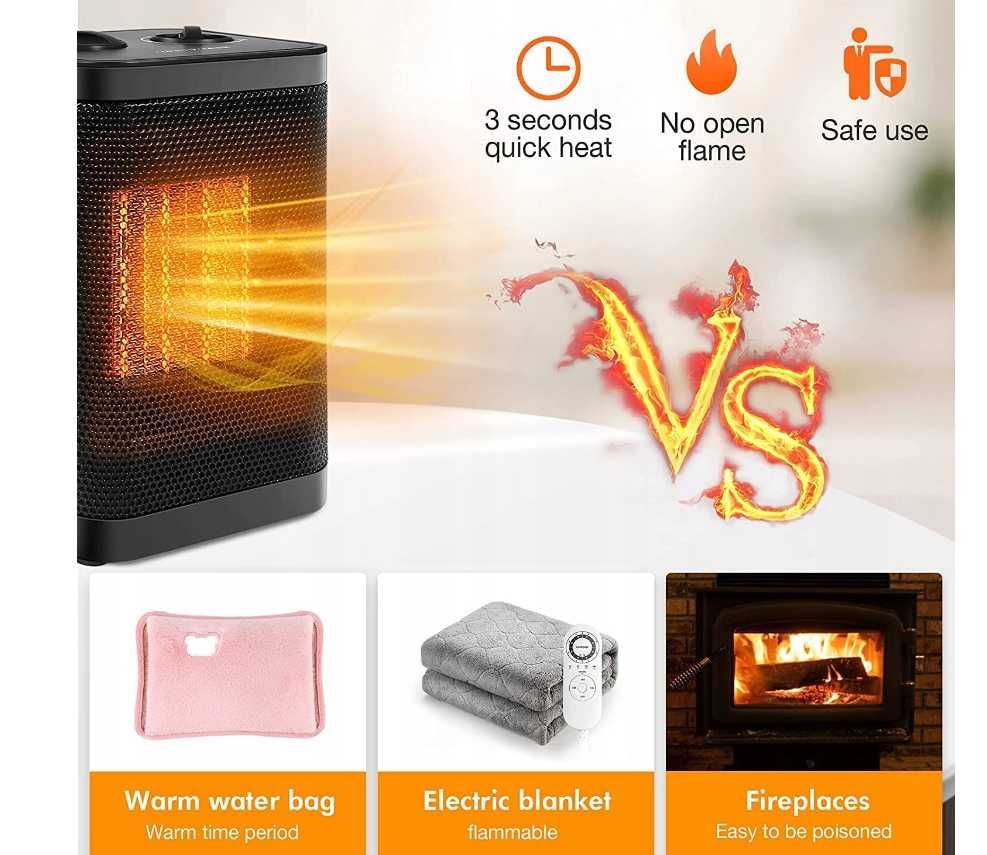 Grzejnik elektryczny nagrzewnica termowentylator PTC-1500N1