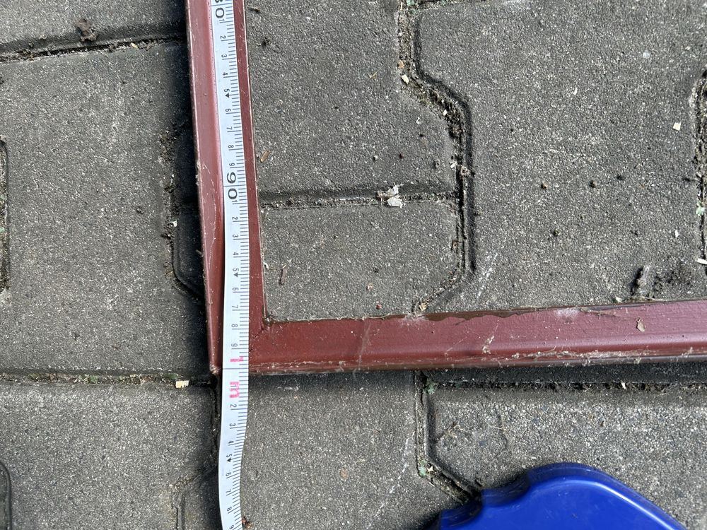 Nowa Krata metalowa zabezpieczająca drzwi z ościeżnicą piwnica działka