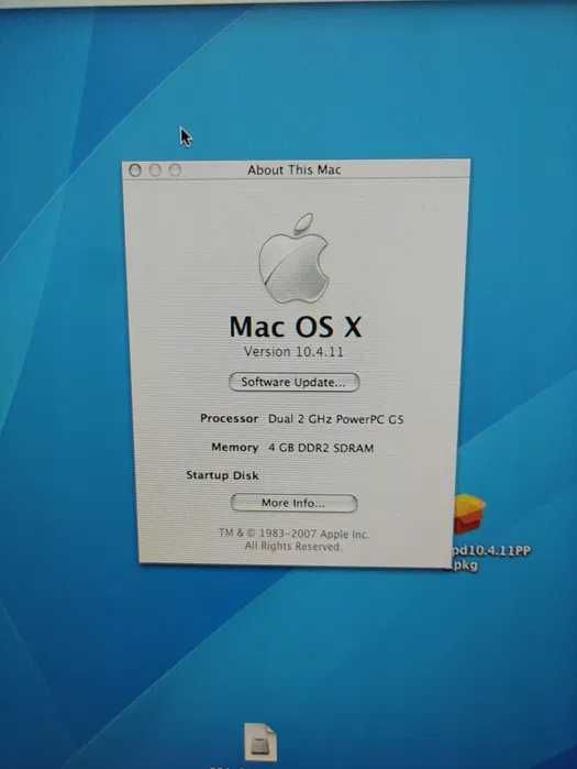Mac pro com ecrã Apple cinema