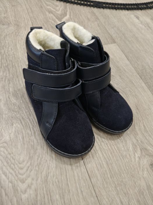 Дитячі замшеві ботінки зимове взуття 25 розмір