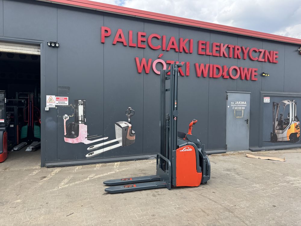 Paleciak elektryczny Linde 1400 kg 380 cm wózek Linde L 14 ap