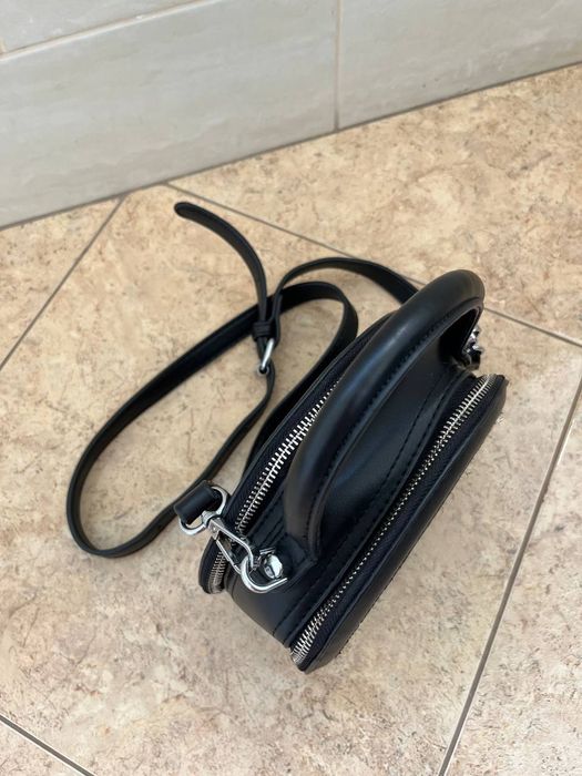 Жіноча сумка, женская сумка, шкіряна сумка, чорна сумка, брендова