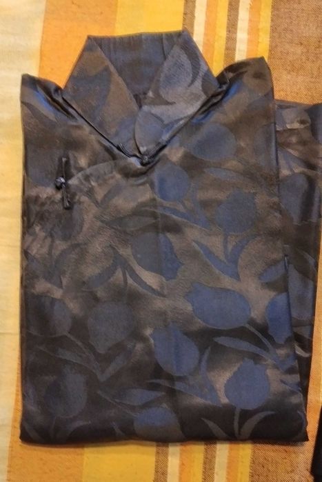 Conjunto Casaco e Calça Seda - Calção Thai Box - Novo