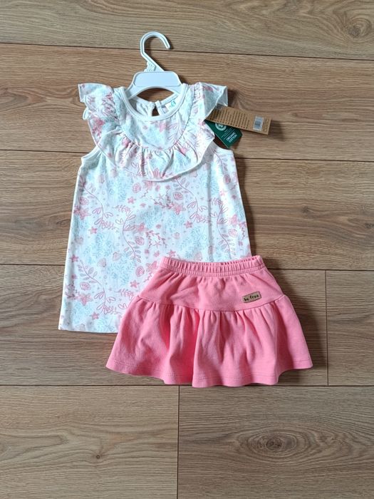 Zestaw bluzka bluzeczka tunika spódniczka Pepco Nus Nicol 80 86