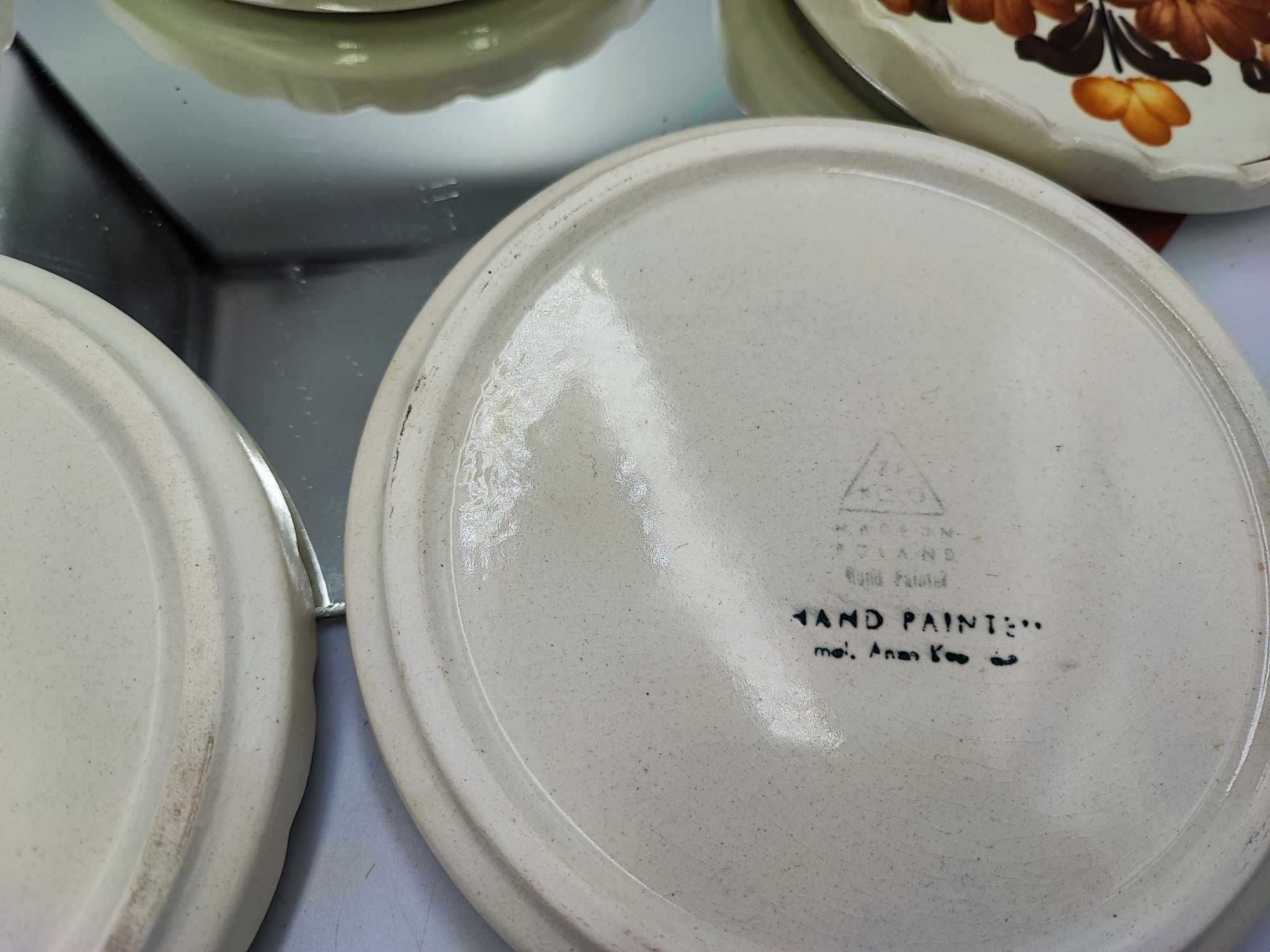 Ceramiczna miska w kwiaty,ząbkowane,Koło/Włocławek,cena za 1,Cepelia