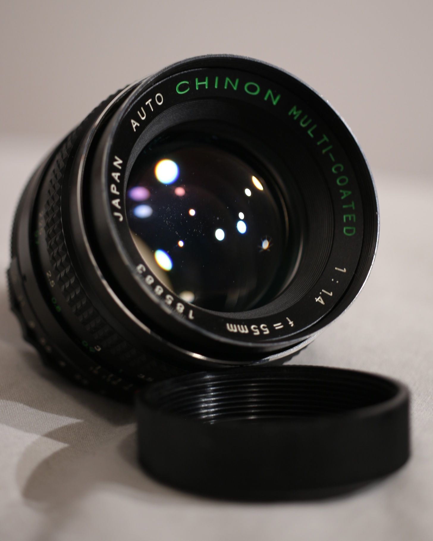 Obiektyw Auto Chinon Multi-Coated 55mm f1:1.4 M42 + futerał gratis!