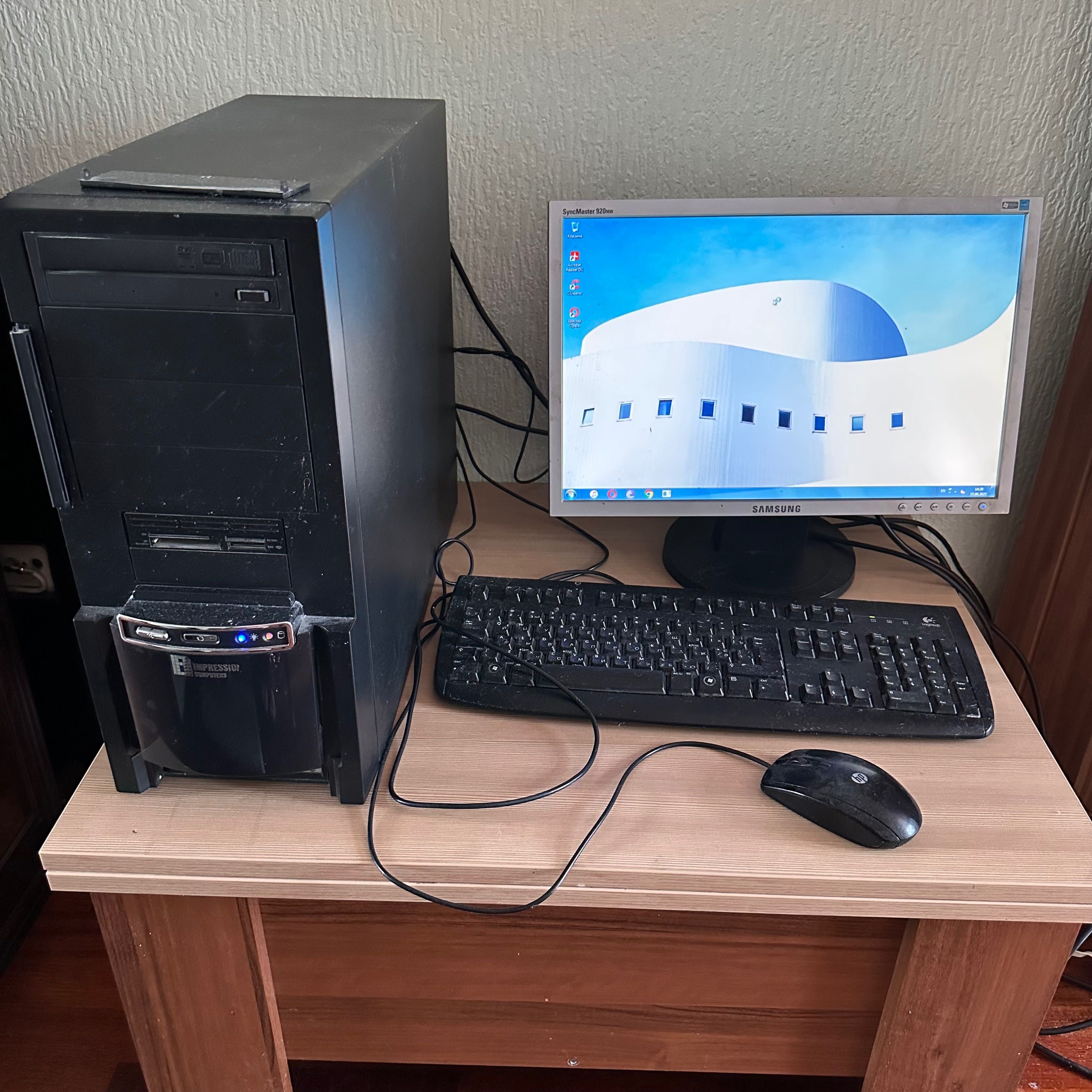 Компʼютерний системний блок процесор Intel Core 2 CPU 1.86 GHz 2 гб