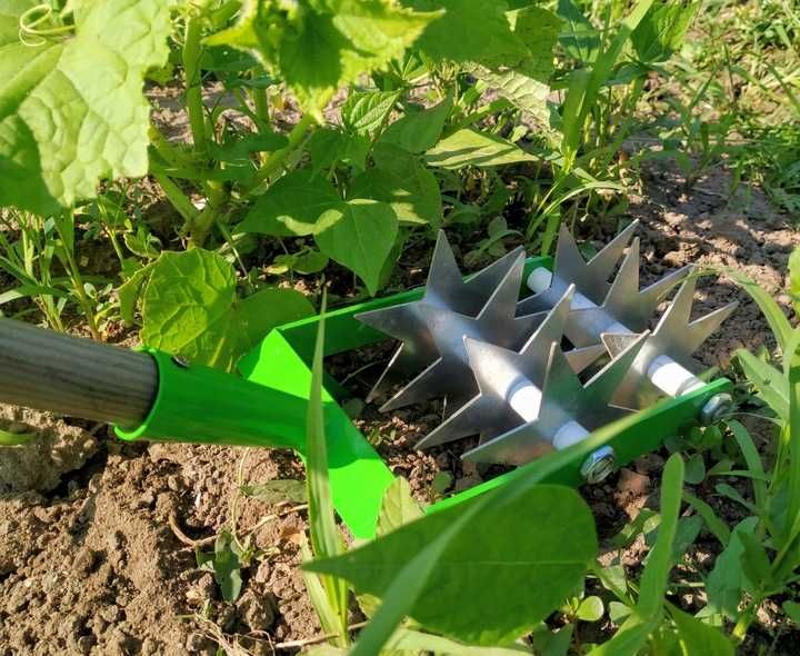 Aerator i Wertykulator z Ostrzem 2w1 Solidny sprzęt 7 Pierścieni