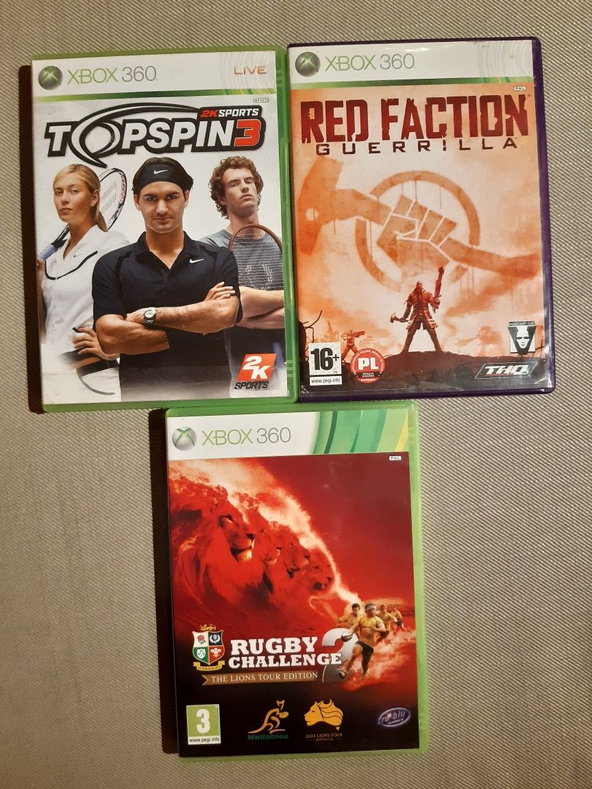 Gry rugby red faction top spin 3 fifa 13 na xbox360