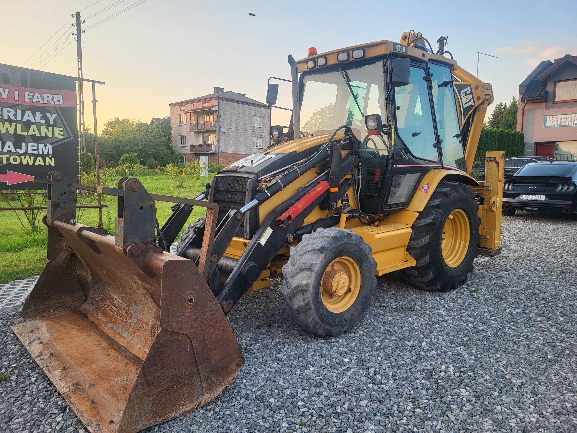 Koparko ładowarka Cat Caterpillar 432D joystick nie 428 C jcb case