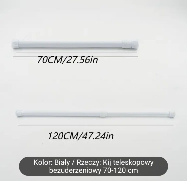 Karnisz/drążek regulowany