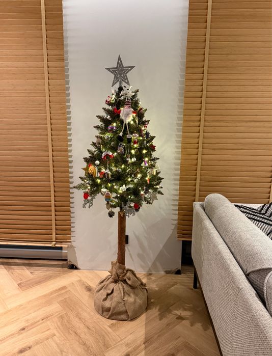 Choinka sztuczna na pniu 160 cm