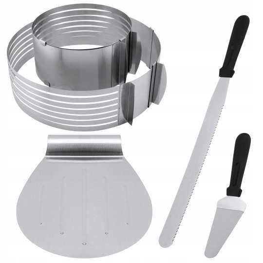 Zestaw do krojenia ciast Regulowana forma do krojenia ciast obręcz nóż